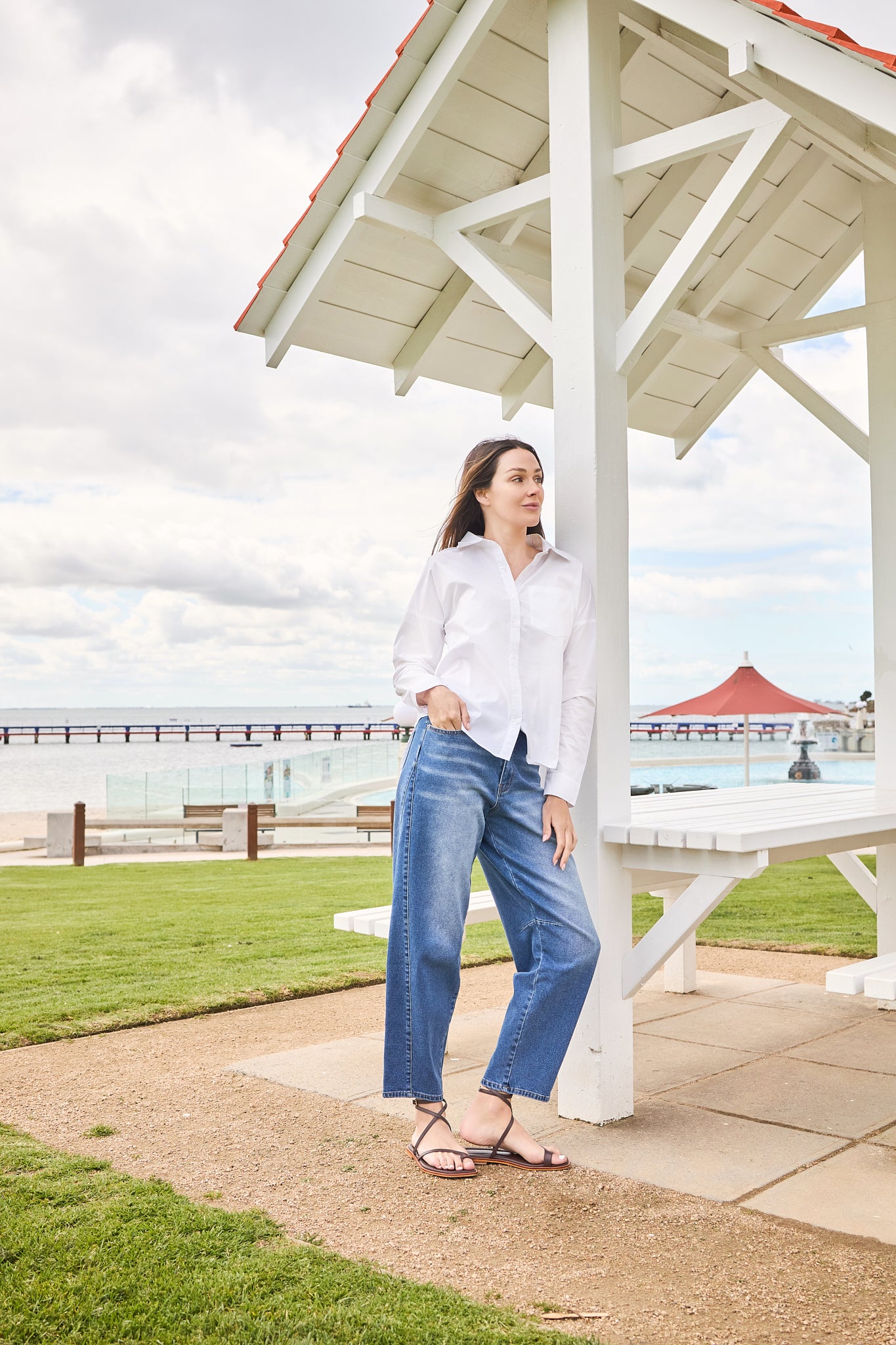 Celene Barrel Leg Jean