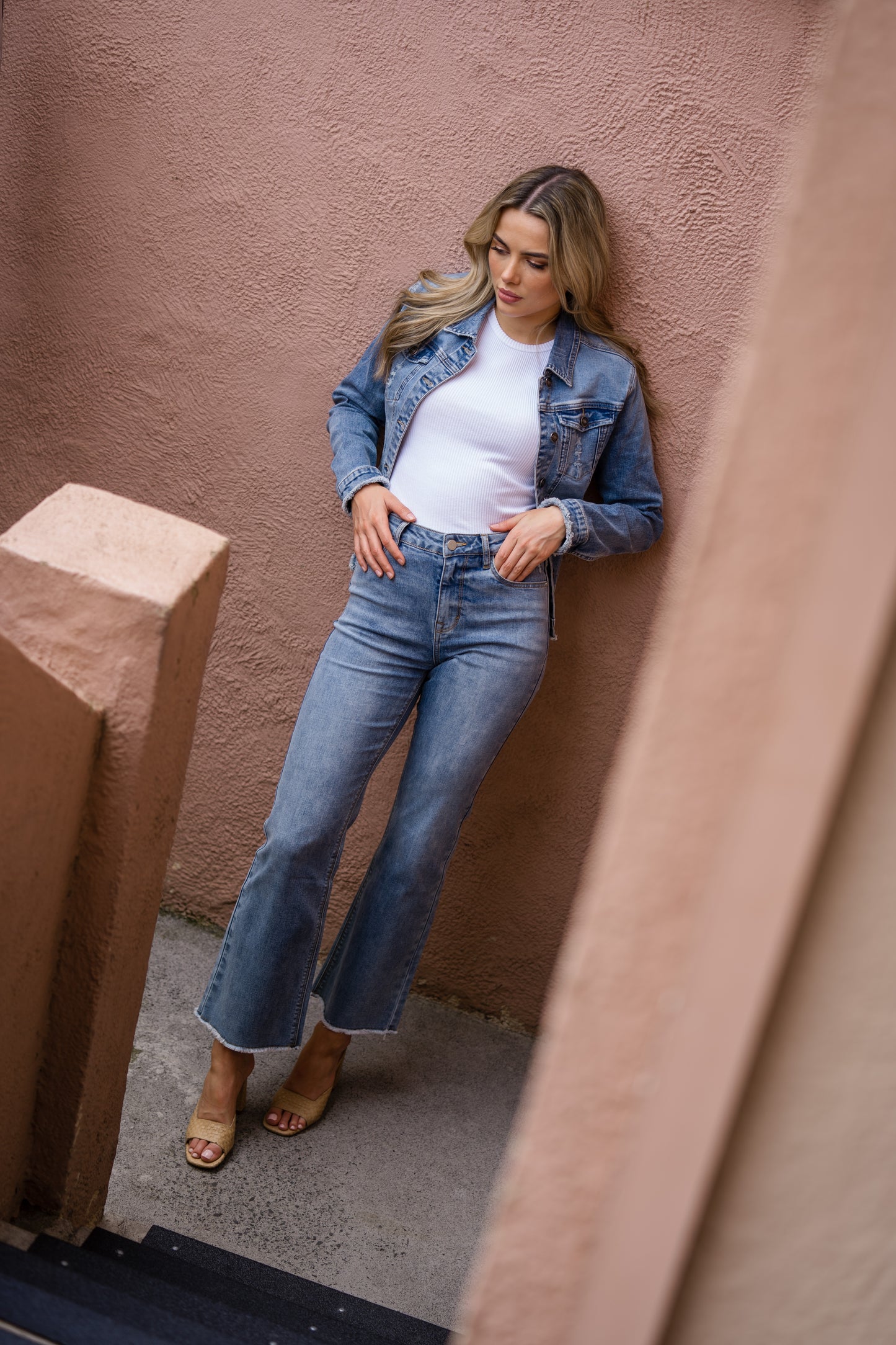 NEVE DENIM JACKET - BLUE DENIM