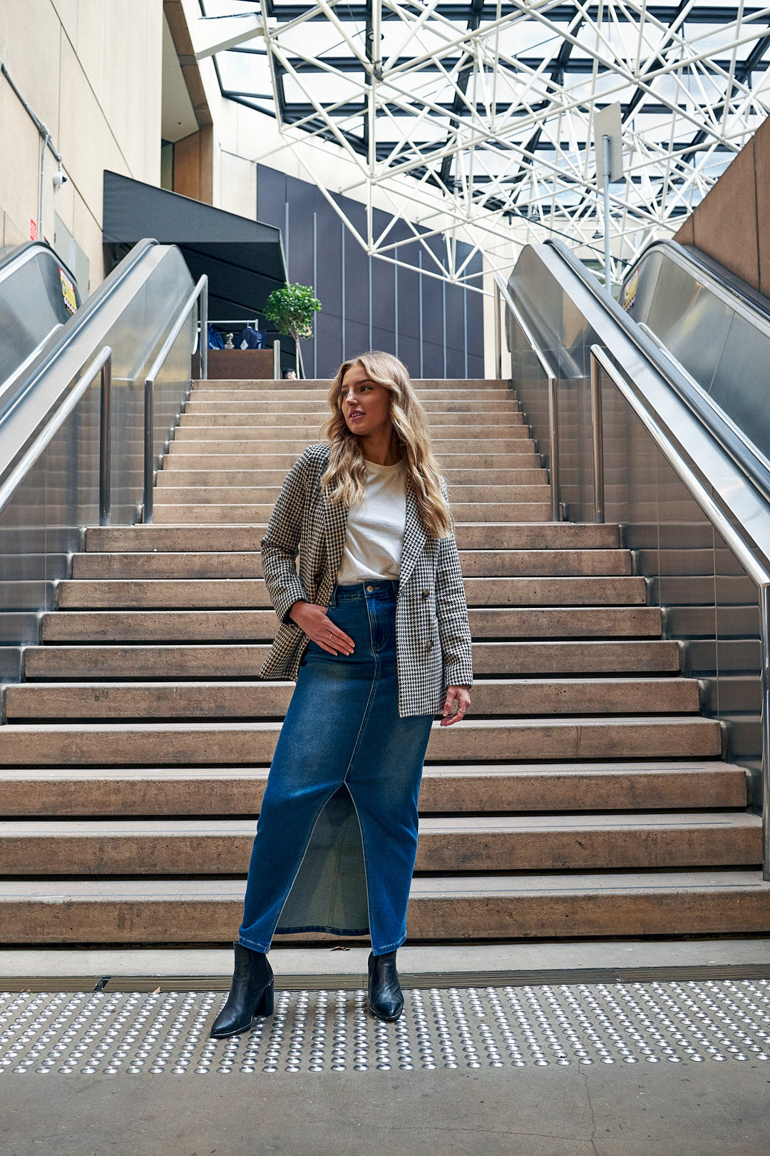 Harper Denim Maxi Skirt