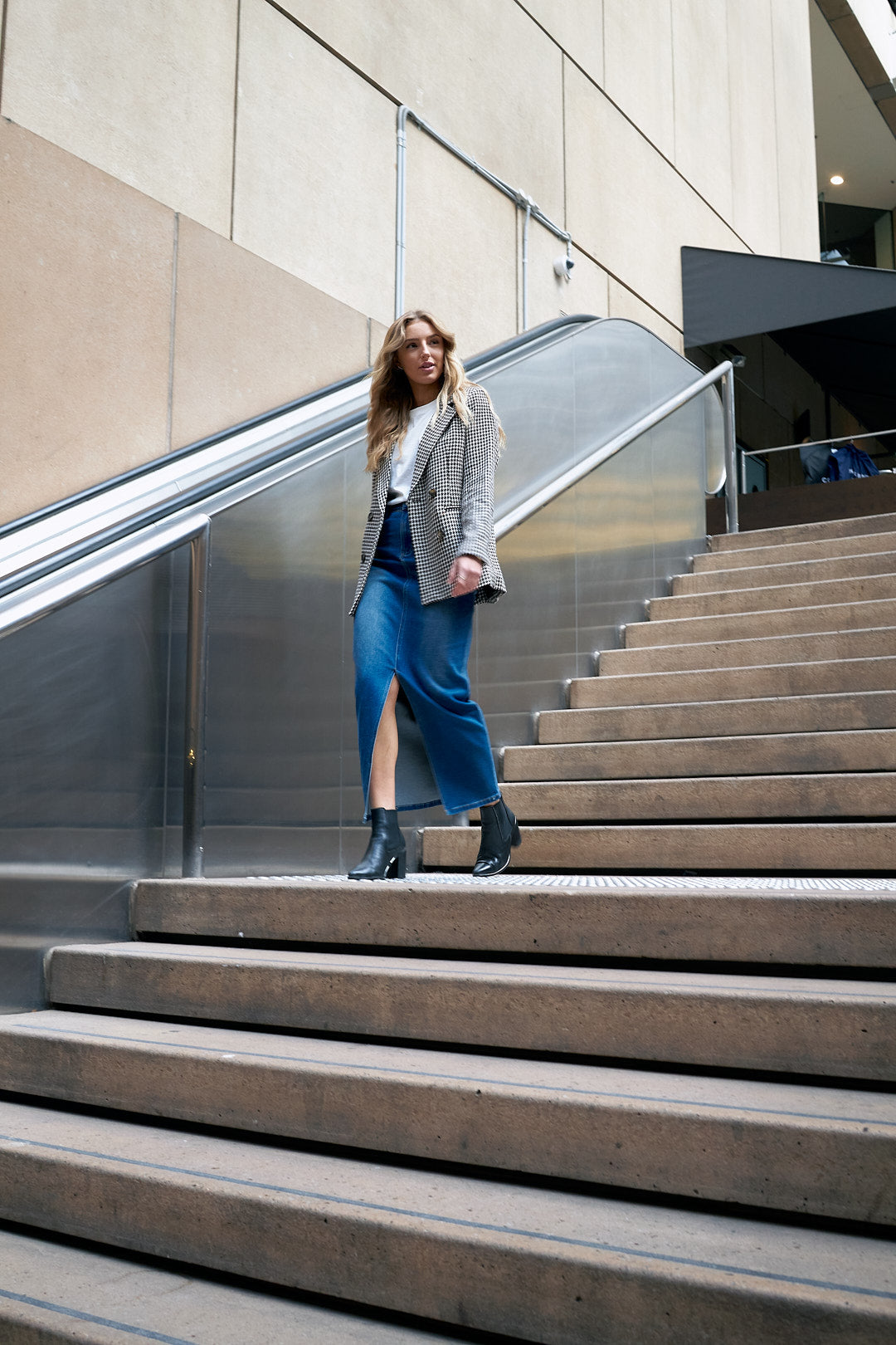 Harper Denim Maxi Skirt