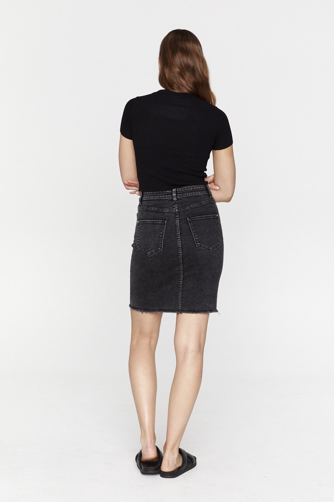BLAIR DENIM SKIRT - COAL