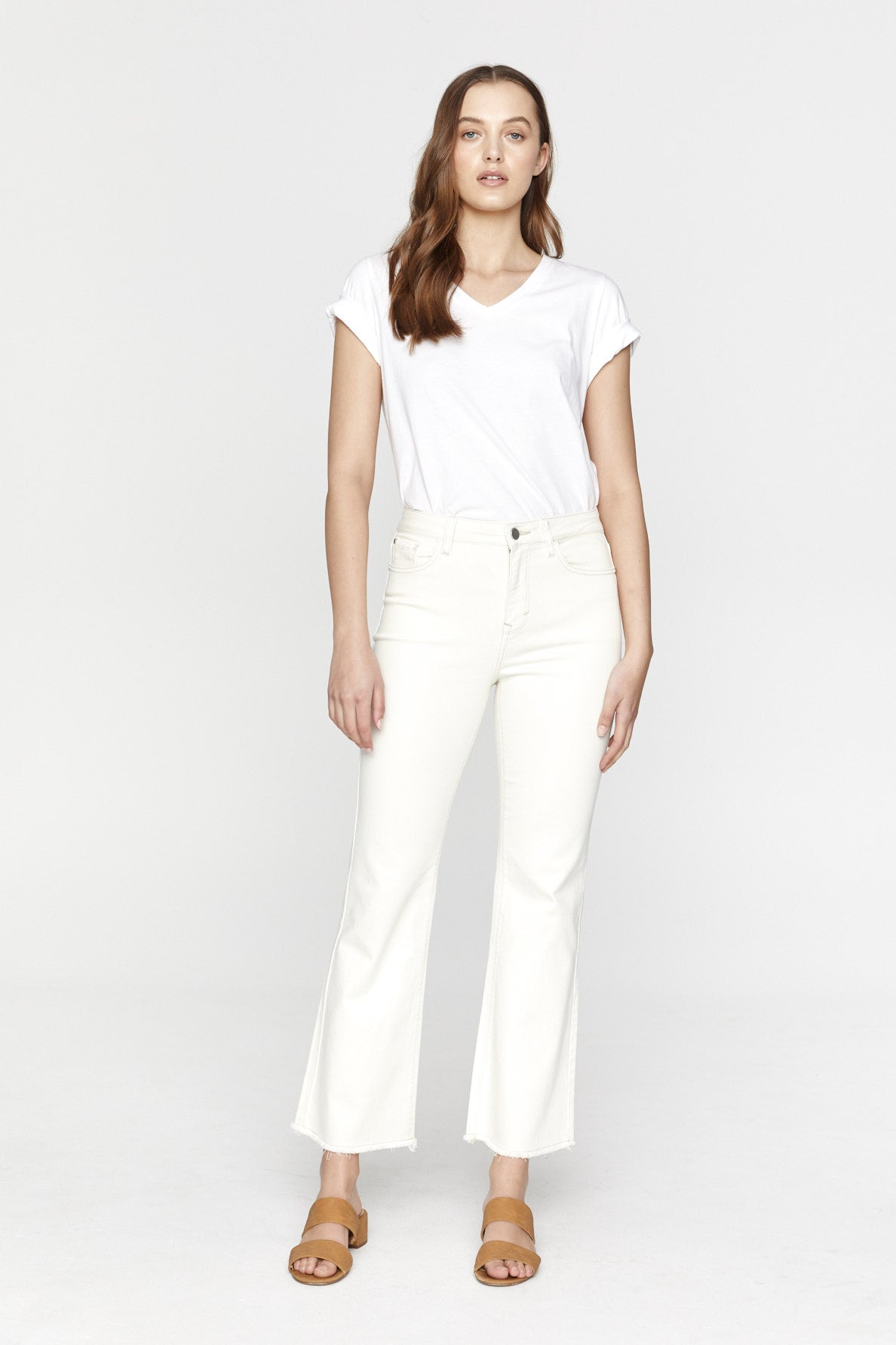 MOLLY FLARE JEAN - ECRU