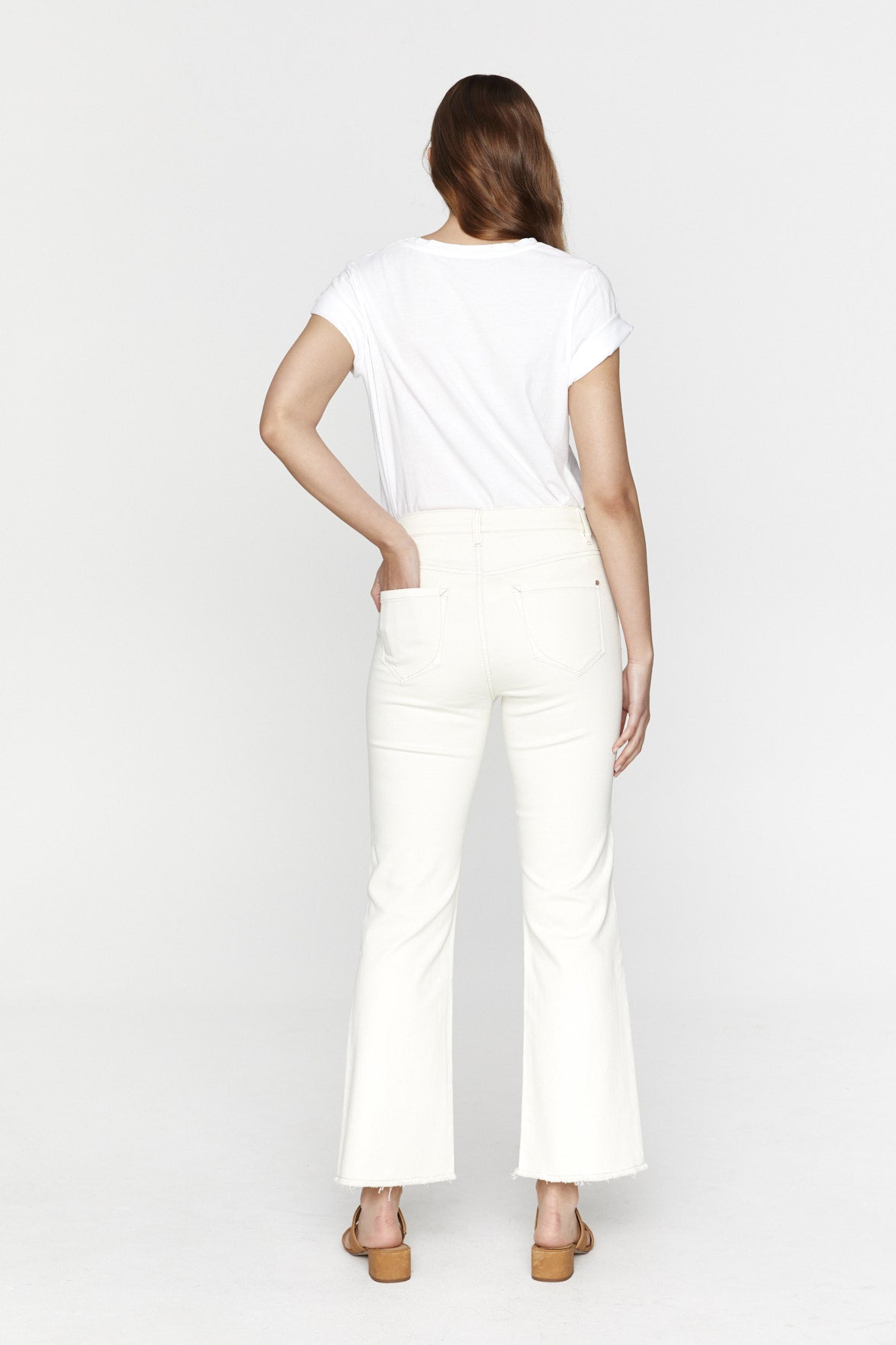 MOLLY FLARE JEAN - ECRU