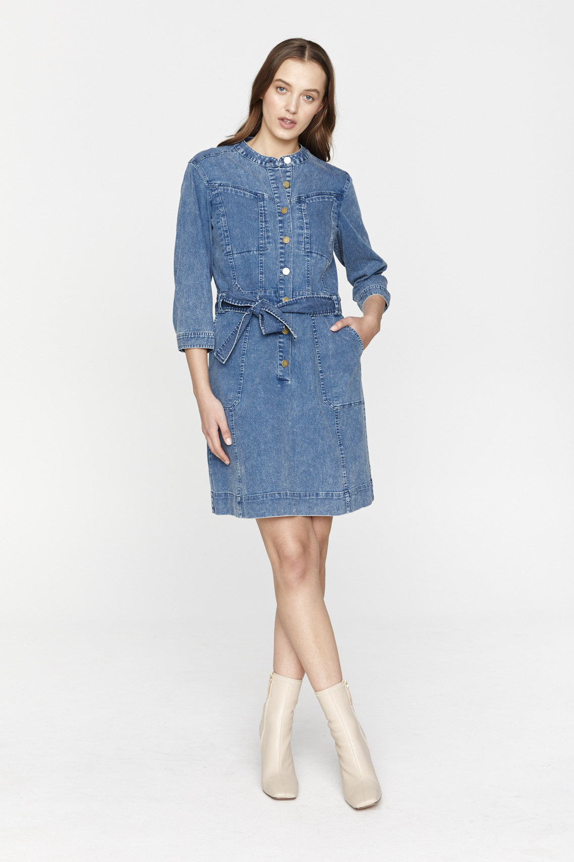 IZZIE DENIM DRESS