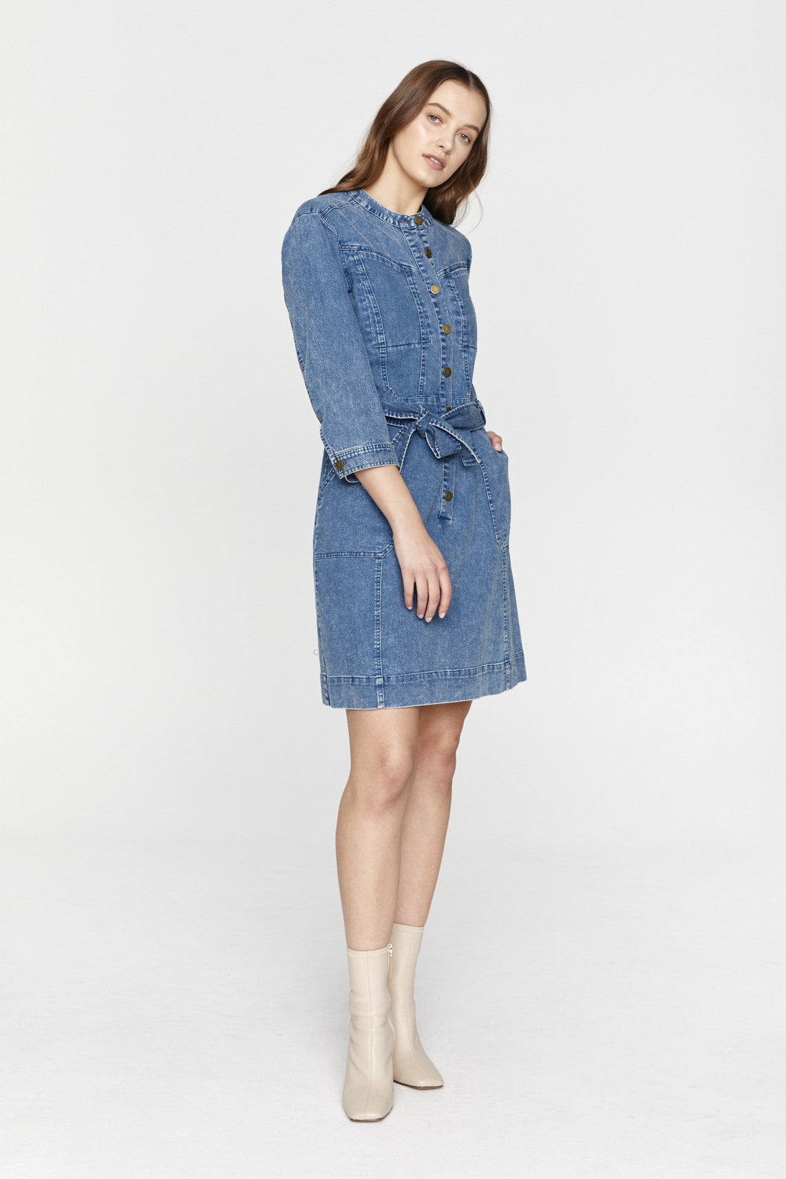 IZZIE DENIM DRESS