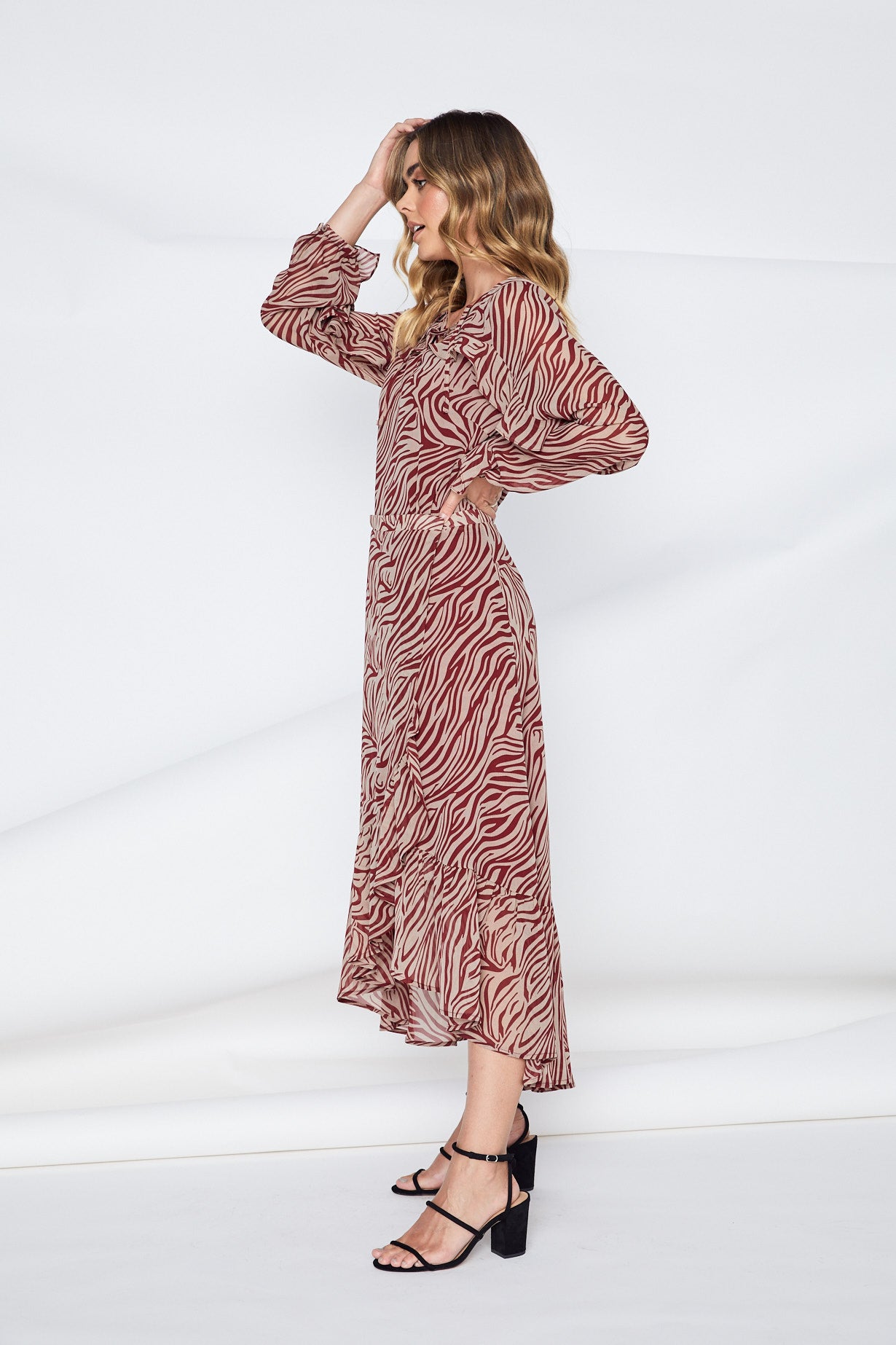 ADELE RUFFLE WRAP SKIRT