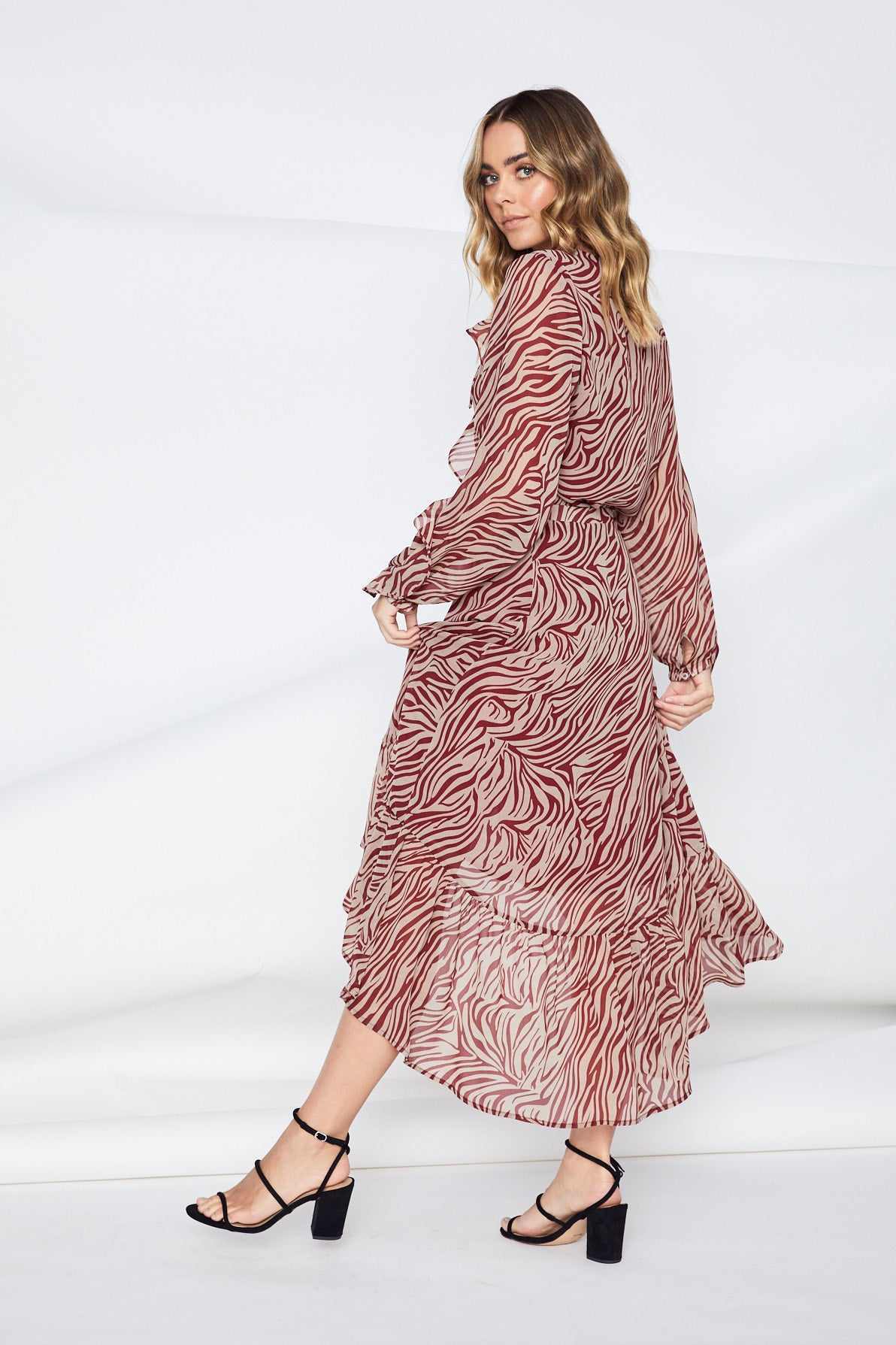 ADELE RUFFLE WRAP SKIRT