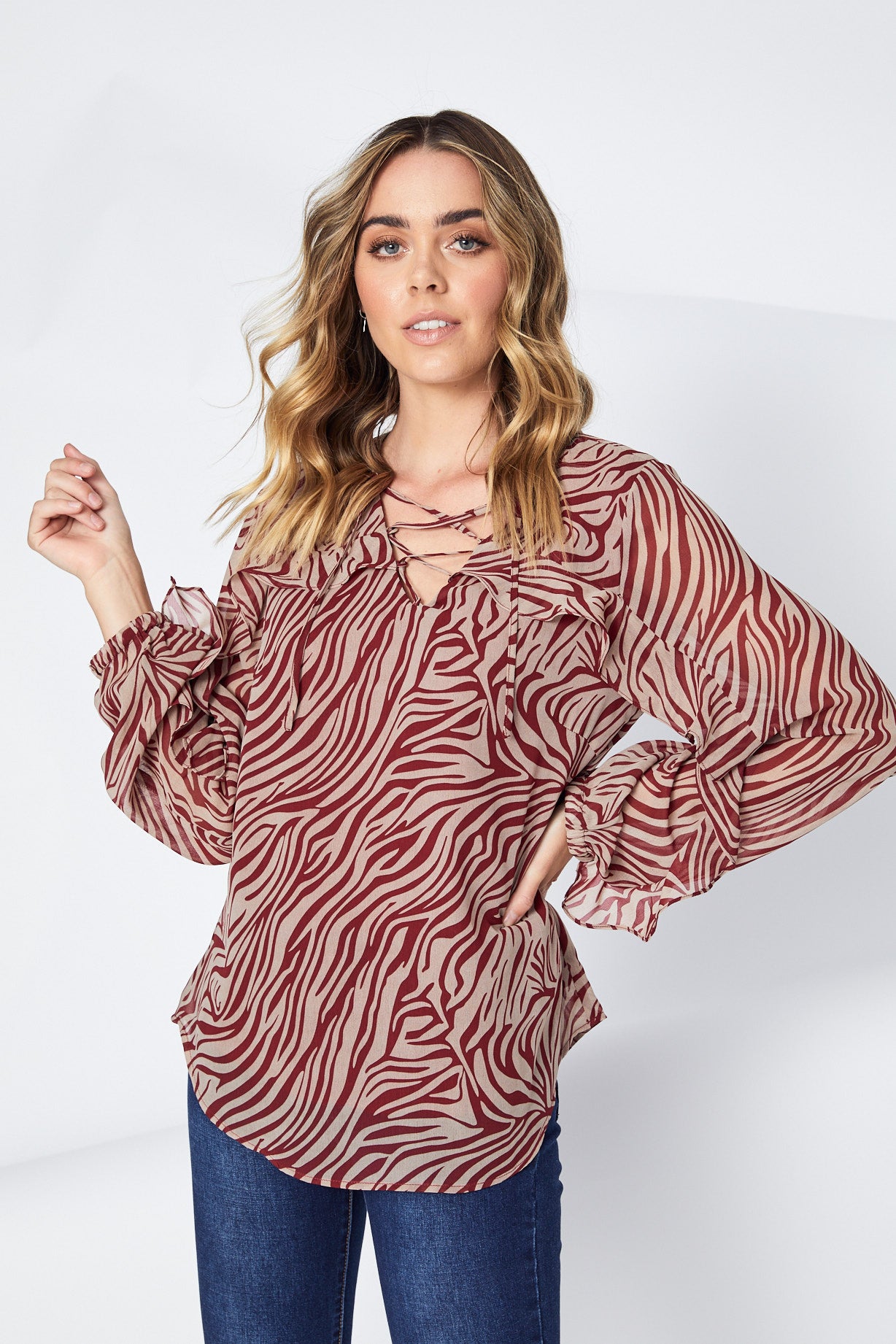 FLORENCE RUFFLE TOP