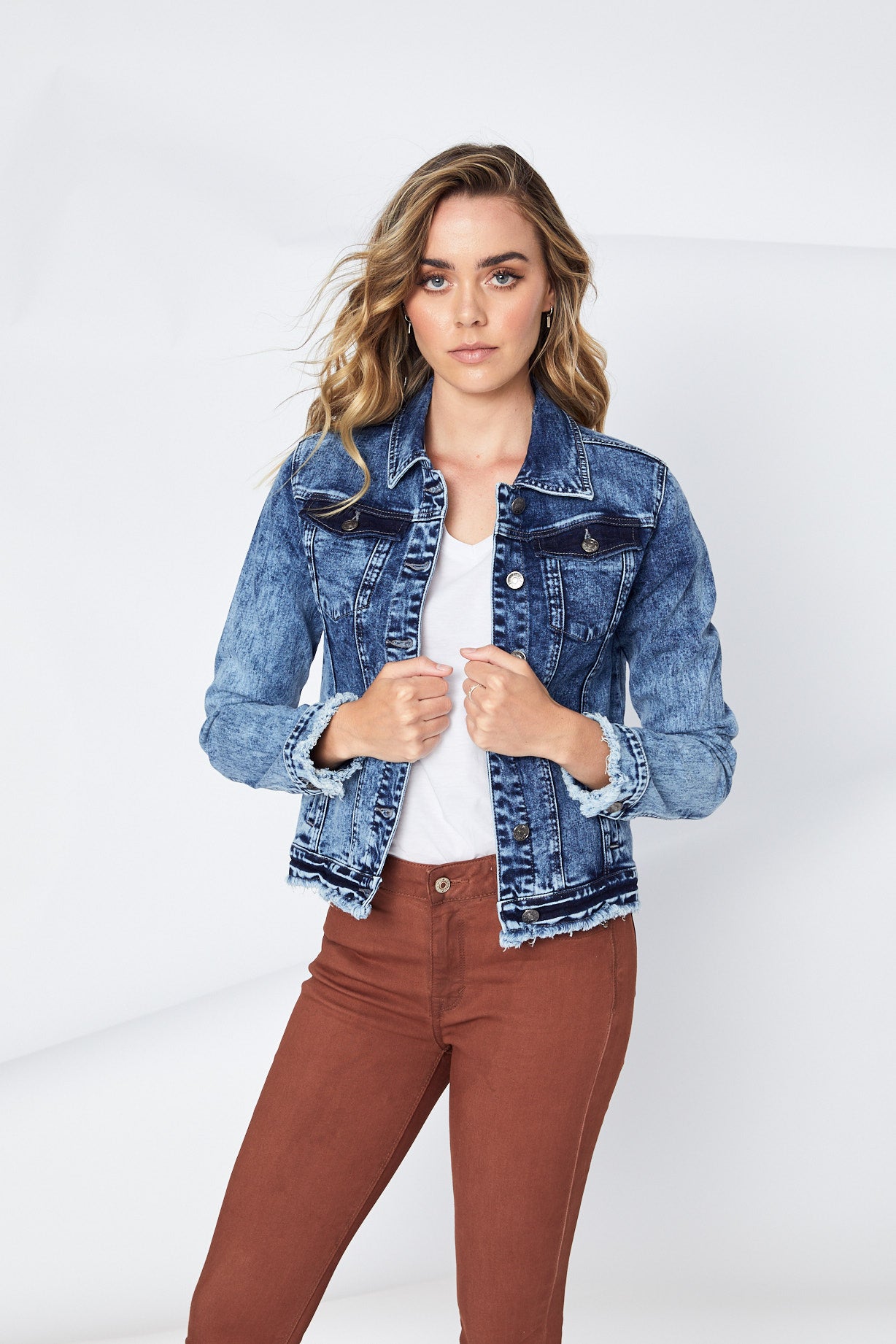 NEVE ACID WASH DENIM JACKET