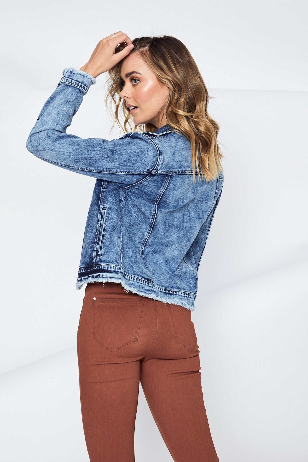 NEVE ACID WASH DENIM JACKET