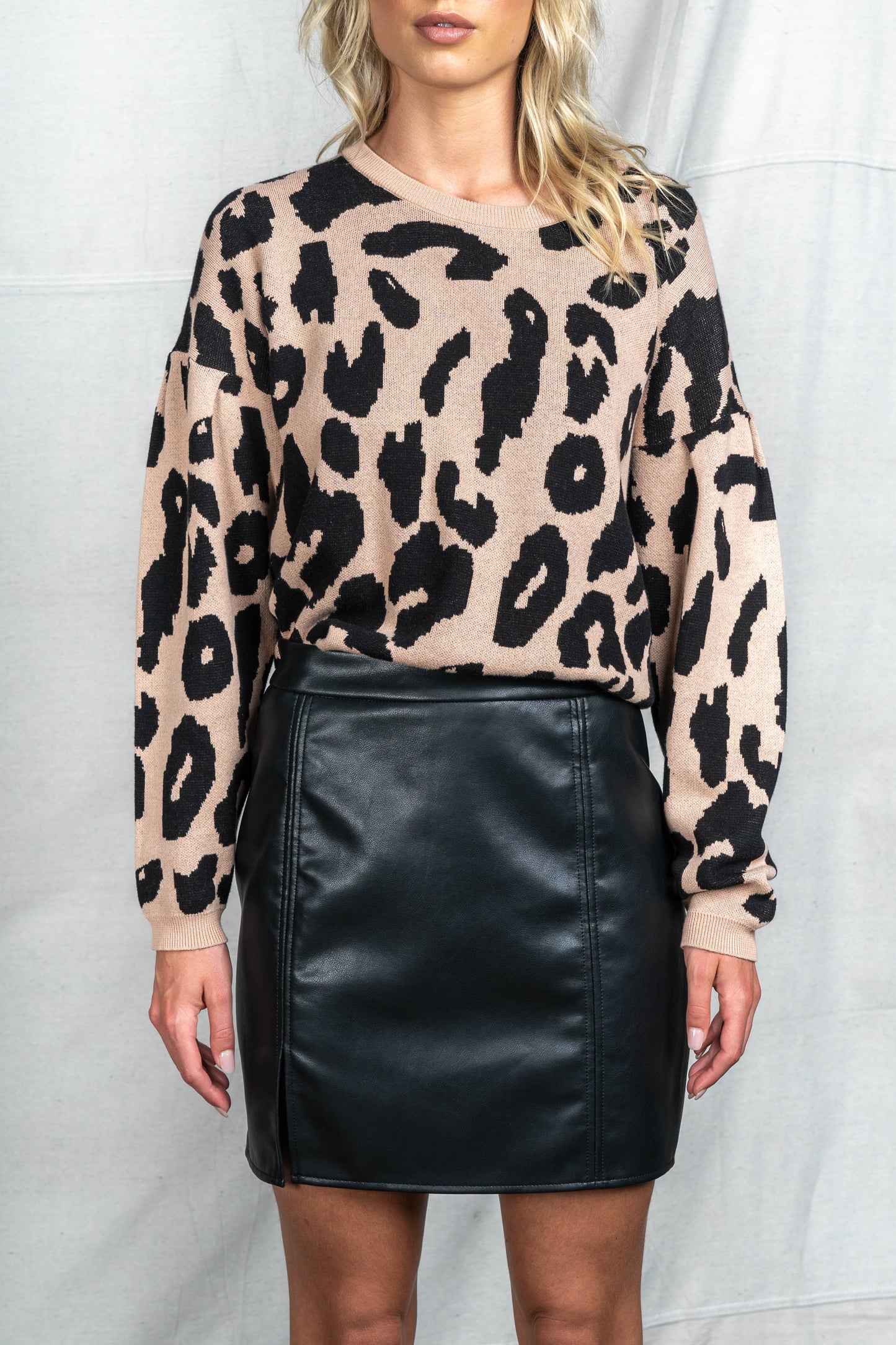FRANKIE LEOPARD KNIT