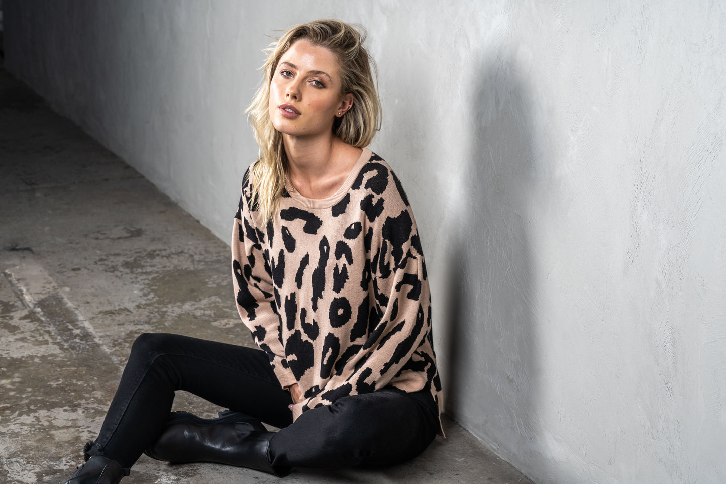 FRANKIE LEOPARD KNIT