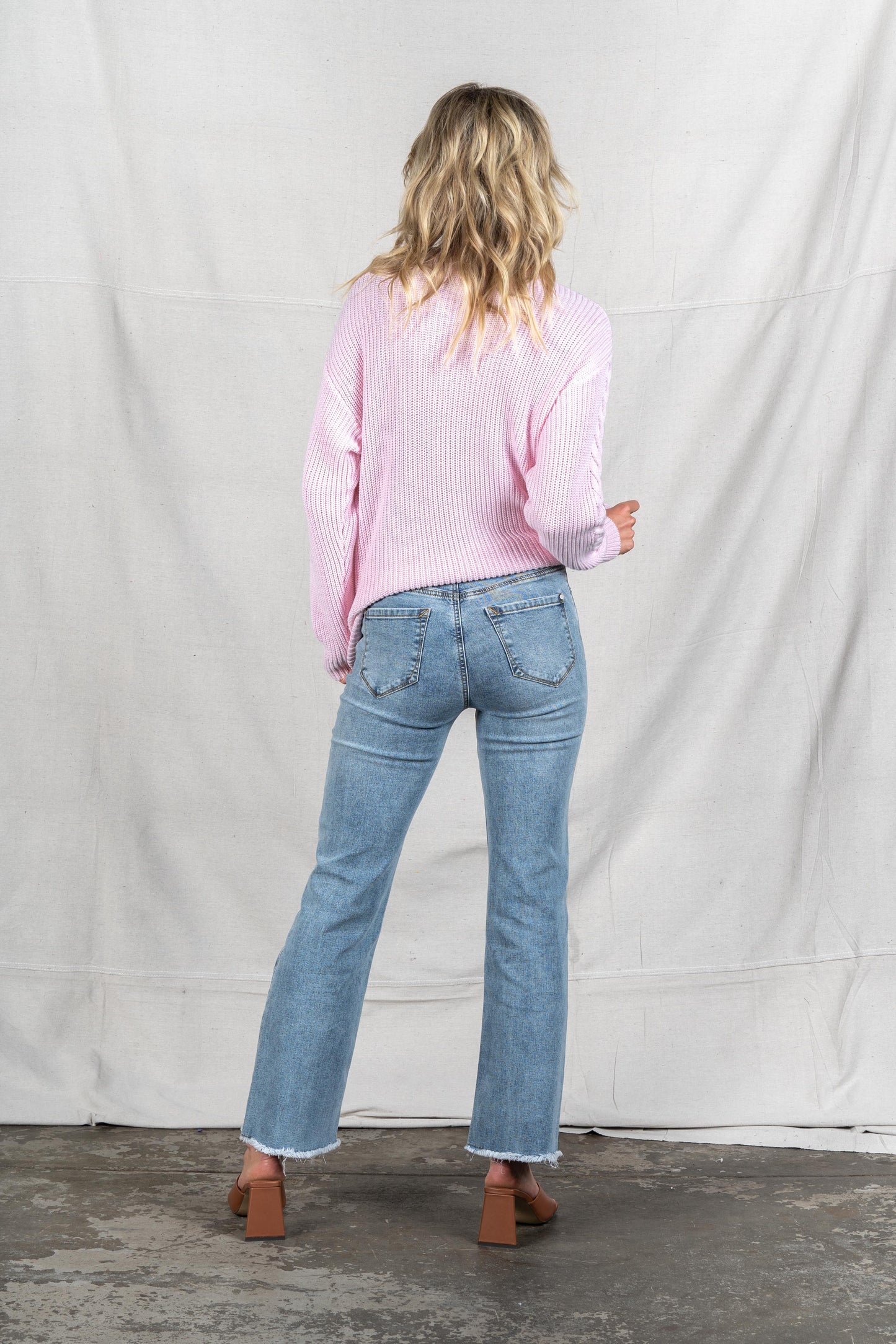 TRIBECA COTTON HALF ZIP KNIT