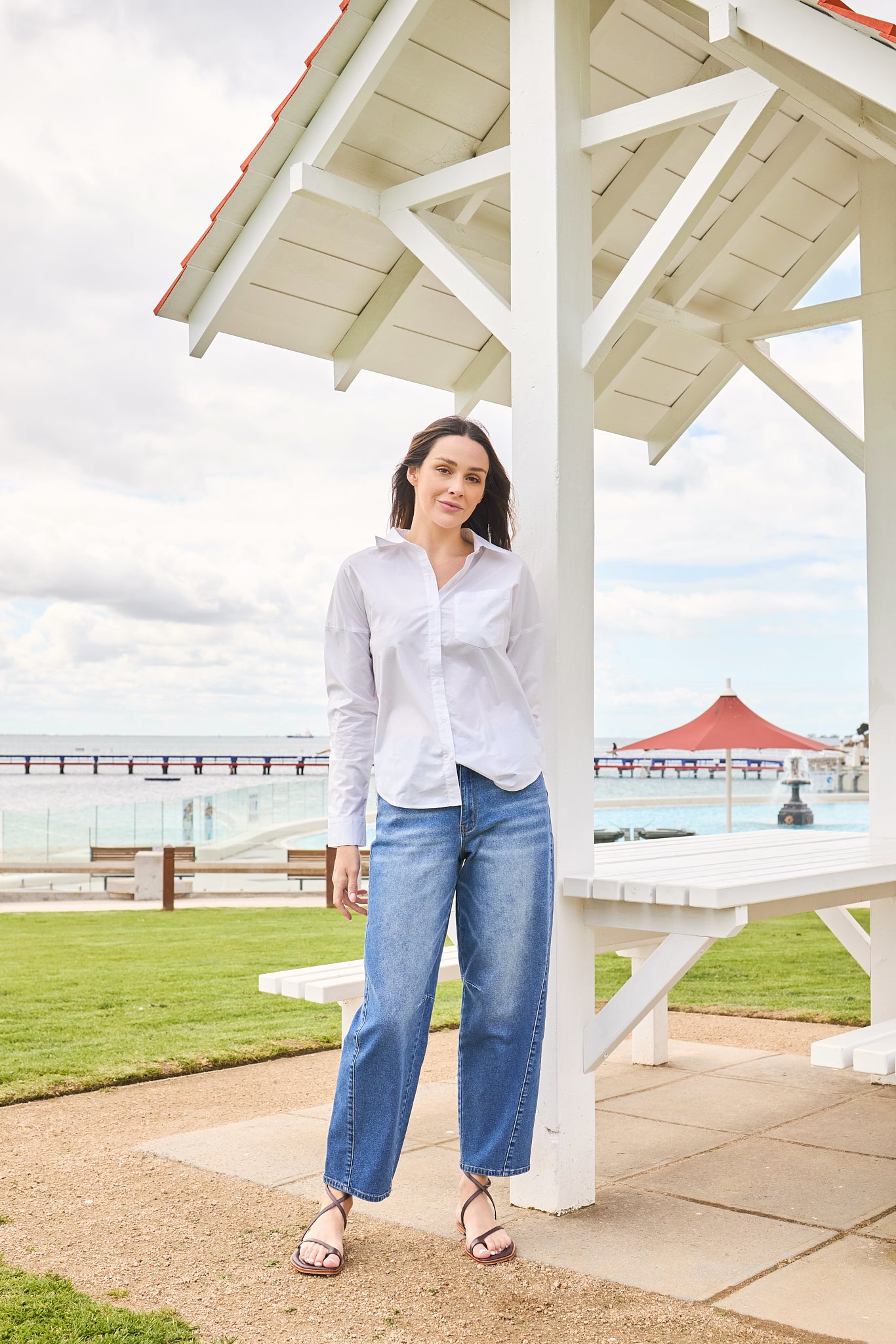 Celene Barrel Leg Jean