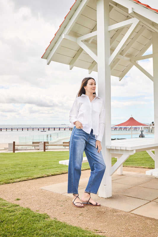 Celene Barrel Leg Jean