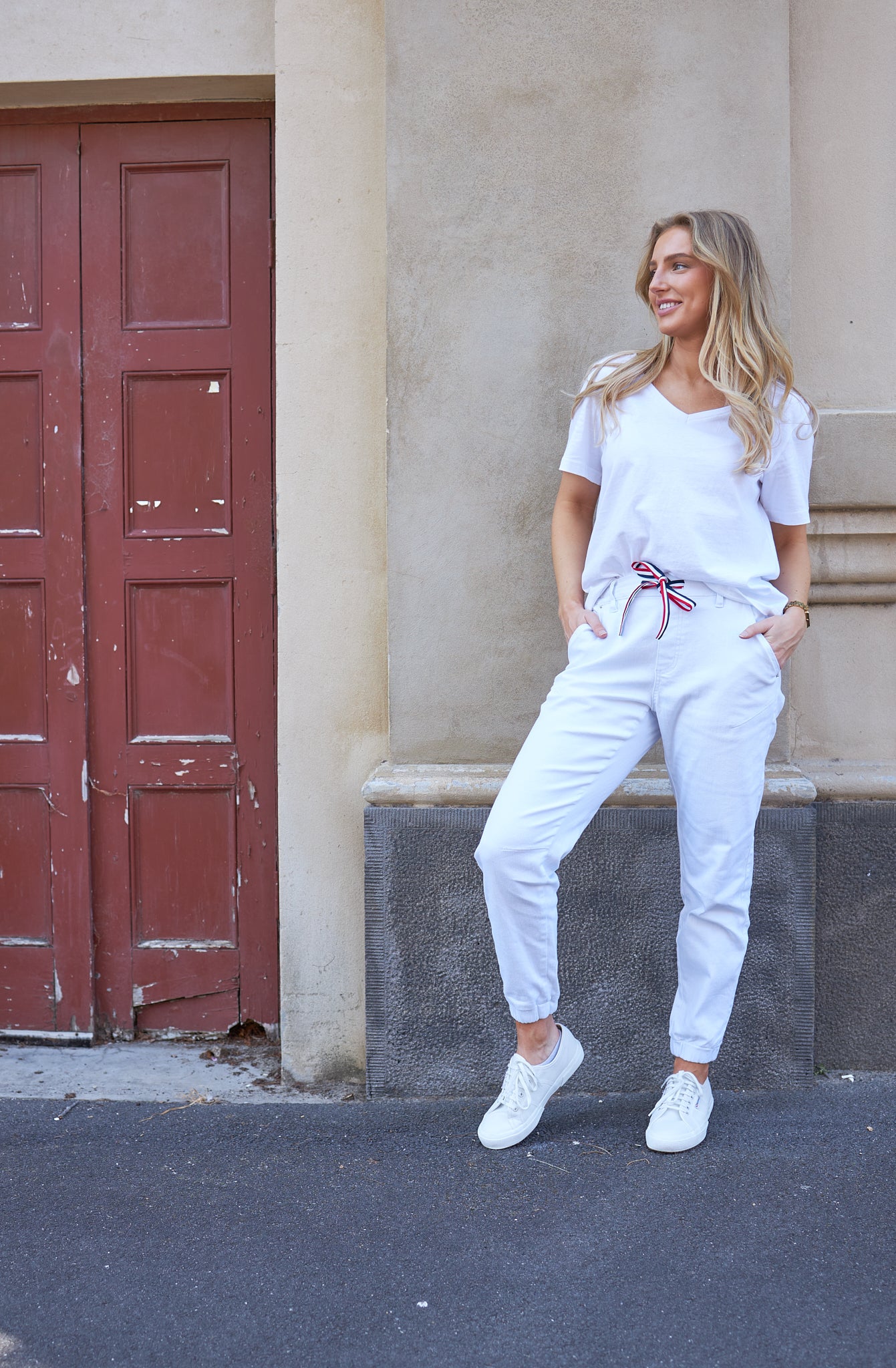LIBBY JOGGERS WHITE