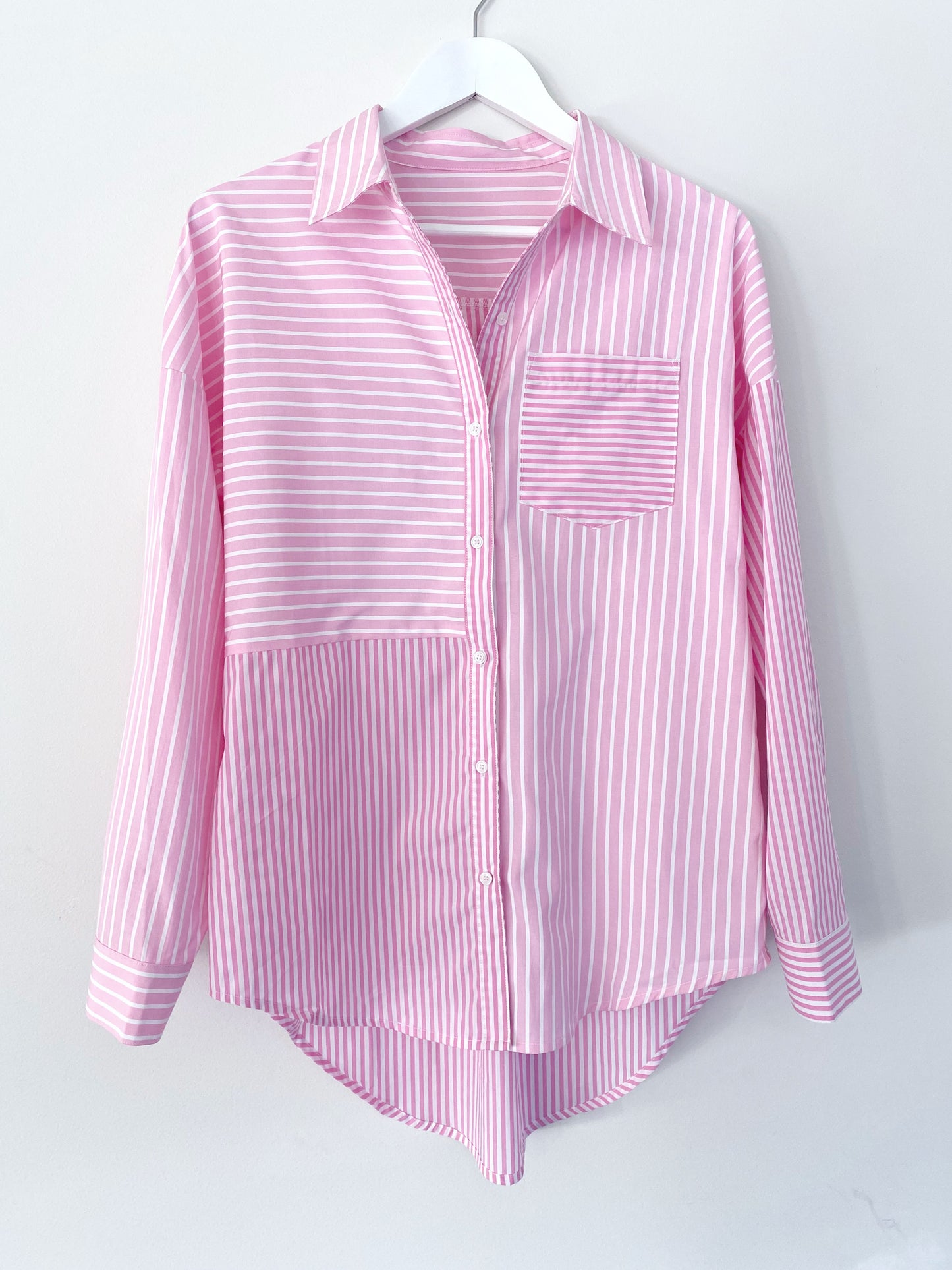 LAGUNA STRIPE SHIRT - PINK STRIPE